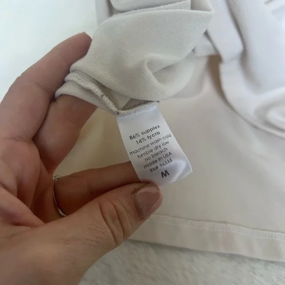 Susana Monaco Short Sleeve A-Line Mini Dress in Natural Size Medium - Picture 7 of 10